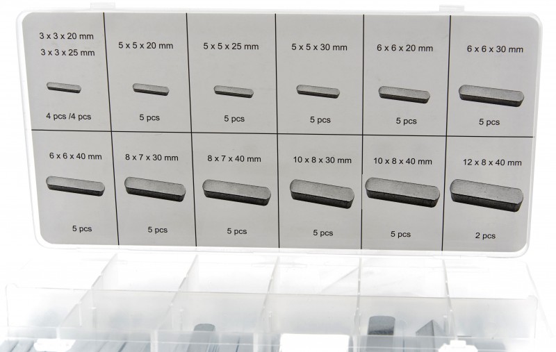 HBM 60-delig Spie Assortiment voor Gereedschapswand HBM 60-delig Spie Assortiment voor Gereedschapswand