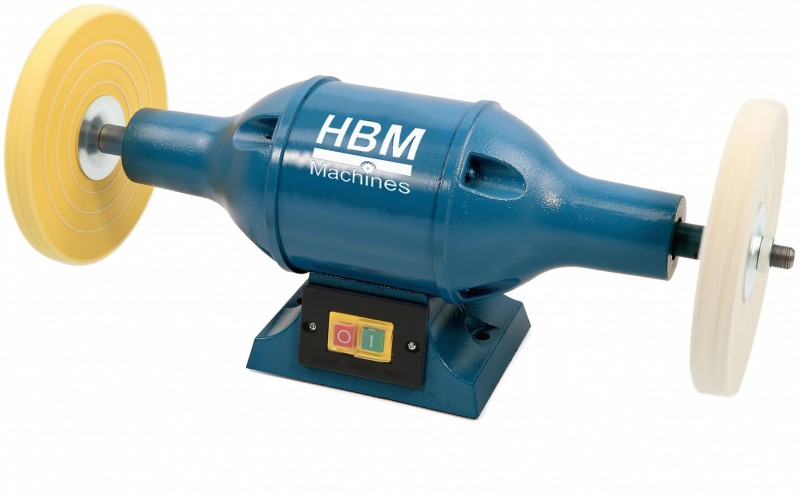 HBM 200 Polermaskine 200 mm 750 W 230 V 2950 rpm - Blå.