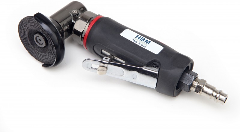 HBM 50 mm karrosseri slibemaskine 15.000 rpm, luftforbrug 149 l/min, 550 g, 165 x 55 mm.