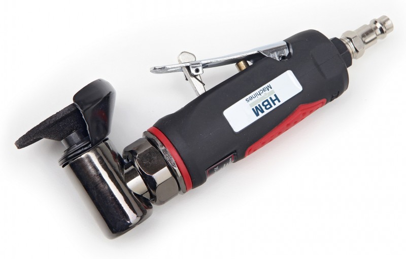 HBM 50 mm karrosseri slibemaskine 15.000 rpm, luftforbrug 149 l/min, 550 g, 165 x 55 mm.