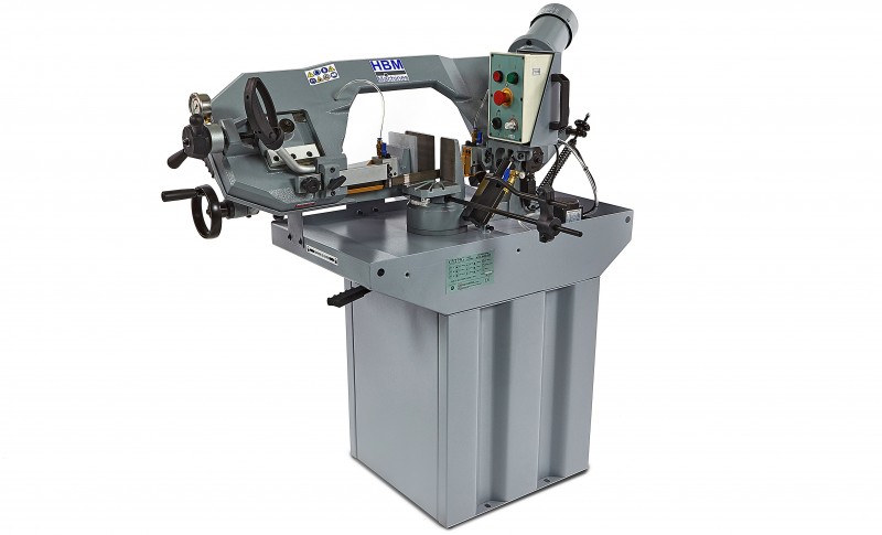 HBM 275 Vario metaalbandzaag, 1500 W, 230 V, kantelbaar, koelinstallatie, IP54, zaagcapaciteit tot 225 mm
