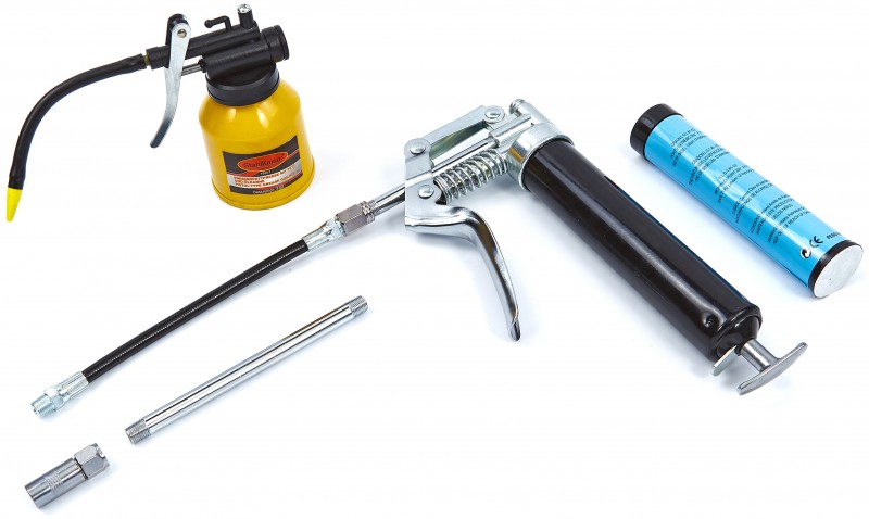 HBM Vetspuit met 120cc Oliekan HBM Vetspuit met 120cc Oliekan