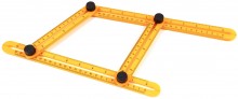 HBM Multifunktionel Firesidet Vinkelmåler Universel Vinkelmåler Centimeter, Inch, Millimeter.