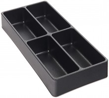 HBM inlay set 3-delig voor gereedschapswagen, kunststof, 6 cm hoog
