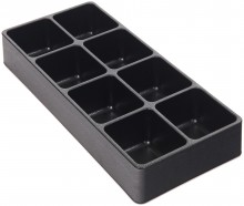 HBM inlay set 3-delig voor gereedschapswagen, kunststof, 6 cm hoog
