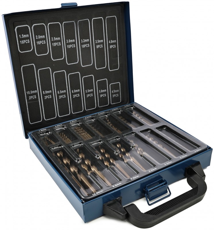 HBM 99-delige HSS 5% Kobalt Borenset voor Metaal