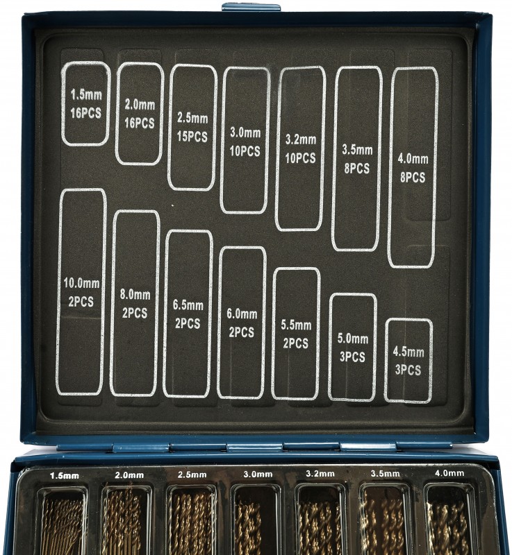 HBM 99-delige HSS 5% Kobalt Borenset voor Metaal