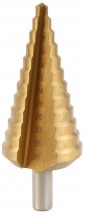 HBM HSS TiN gecoate trapboor voor metaal 4-12 mm HBM HSS TiN gecoate trapboor voor metaal 4-12 mm