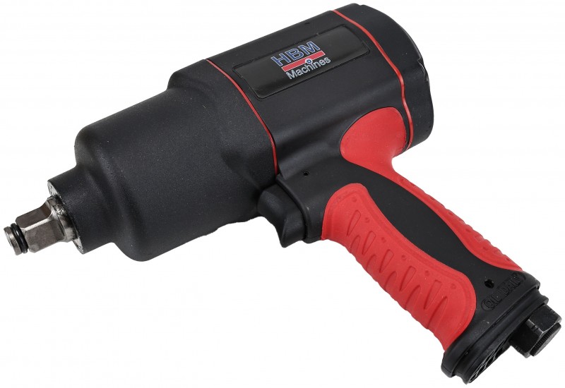 HBM professionel 1/2 inch pneumatisk slagskruenøgle 680 Nm 6 bar 7.500 rpm drejbar venstre/højre. HBM professionel 1/2 inch pneumatisk slagskruenøgle 680 Nm 6 bar 7.500 rpm drejbar venstre/højre.