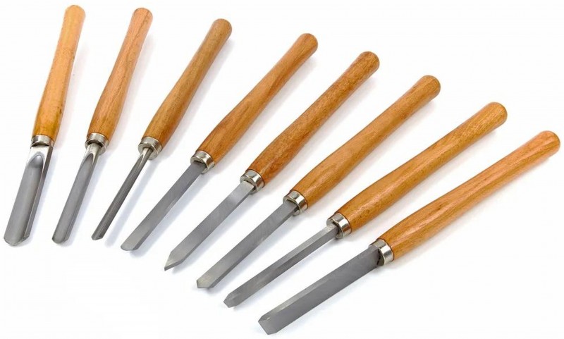 HBM 8-delige houtdraaibeitelset 36 cm en 12,5 cm HBM 8-delige houtdraaibeitelset 36 cm en 12,5 cm
