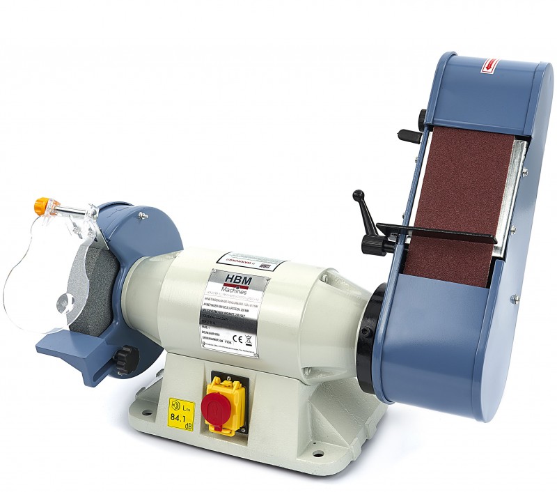 HBM 200 mm Slijpmachine en Bandschuurmachine 900 W 230 V 2950 rpm