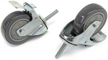 HBM Profi drejehjul 100 mm med gevindstift M12 x 30 mm og bremse, 4 Stk., 120 kg HBM Profi drejehjul 100 mm med gevindstift M12 x 30 mm og bremse, 4 Stk., 120 kg