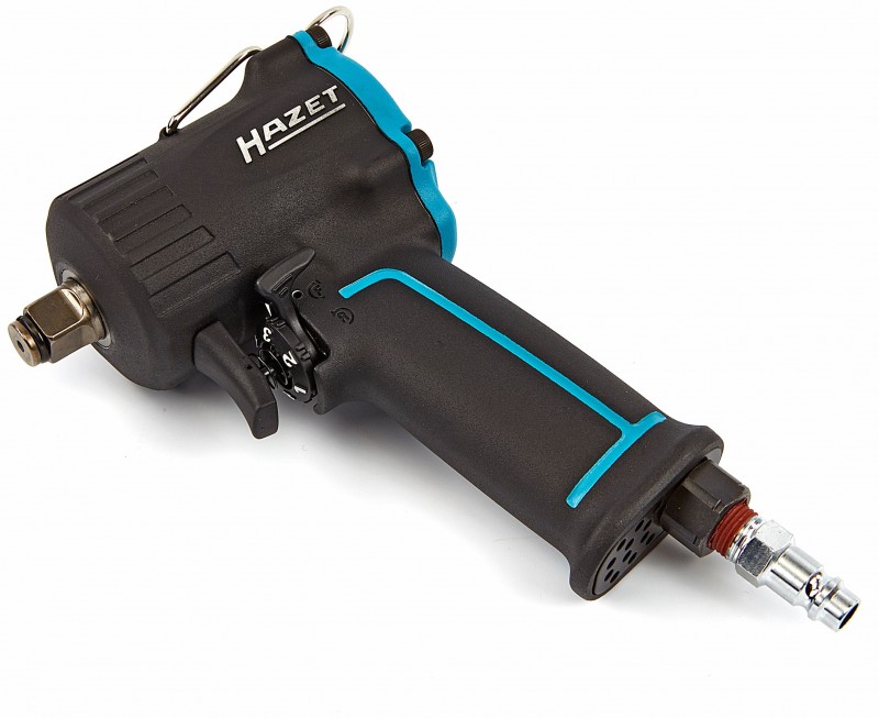 Hazet 9012 M pneumatisk 1/2 inch kort slagnøgle, 6,3 bar, drejeretning kan ændres