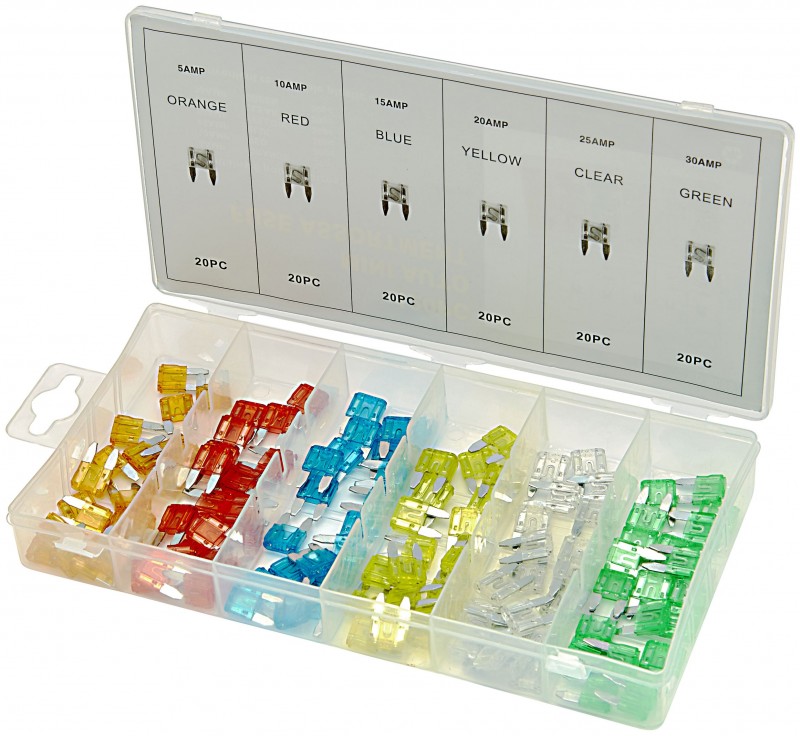 HBM 120-delig Mini Auto Zekeringen Assortiment