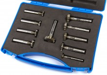 HBM 10-delige HSS M-2 T-gleuffrezenset voor metaal en staal