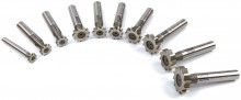 HBM 10-delige HSS M-2 T-gleuffrezenset voor metaal en staal