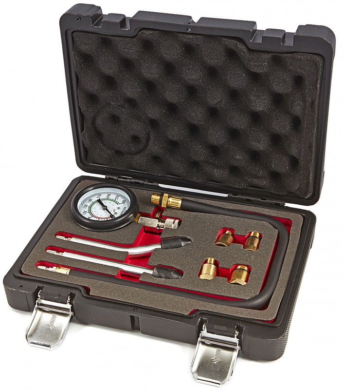 HBM compressietester voor benzinemotoren 8-delig met opbergkoffer