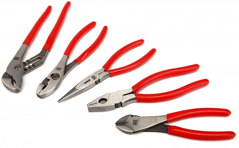 HBM Profi 5-delt tangsæt med justerbar tang, kombinationstang, bidetang og vandpumpetang. HBM Profi 5-delt tangsæt med justerbar tang, kombinationstang, bidetang og vandpumpetang.