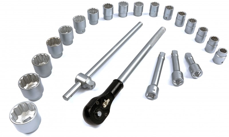 HBM 22-delt 3/4 inch topnøglesæt HBM 22-delt 3/4 inch topnøglesæt