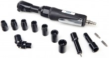HBM 17-delige 1/2 inch Slagratelset - Luchtverbruik 100 l/min