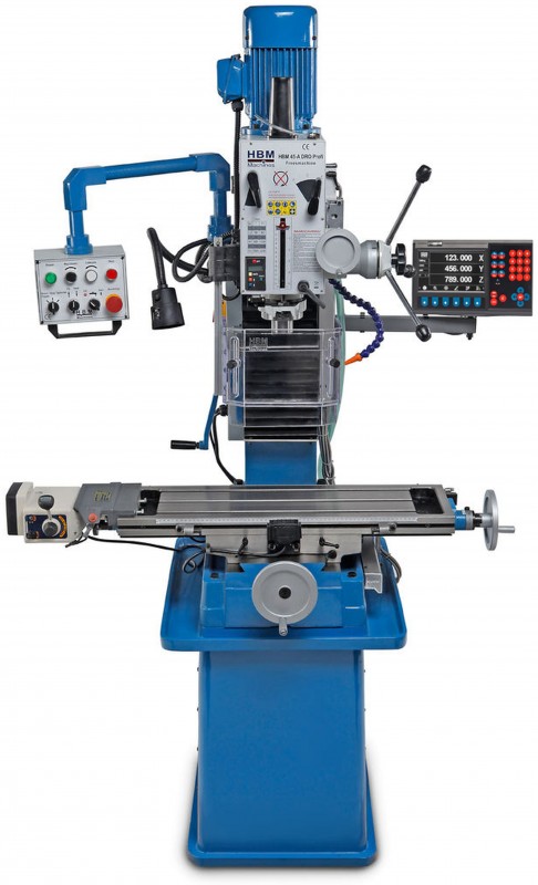 HBM BF 45 DRO freesmachine 400 V met tafelvoeding, uitleeskast en koelinstallatie
HBM BF 45 DRO freesmachine 400 V met tafelvoeding, uitleeskast en koelinstallatie