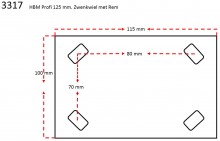 HBM Profi svinghjul med bremse - 4 stk, 125 mm, max. 350 kg. HBM Profi svinghjul med bremse - 4 stk, 125 mm, max. 350 kg.