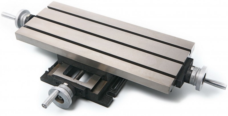 HBM LCT 600 Kruistafel 240 mm x 125 cm, T-sleuven 12 mm, dwarsverplaatsing 130 mm, langsverplaatsing 370 mm