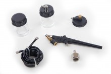 HBM BD 138 Airbrushpistol med Bæger 22 cm³, BSP 3/32 inch.