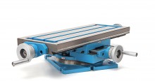 HBM LCT 600 Kruistafel met draaibaar onderstel - 240 mm breed, 600 mm lang, dwarsverplaatsing 130 mm, langsverplaatsing 370 mm