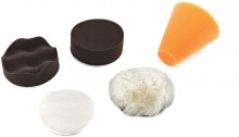HBM 5-delige 75 mm polijstset voor accu polijst- en schuurmachine