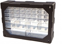 HBM 38 Skuffer Skuffekabinet Assortimentskab Opbevaringssystem, Plast, Blå, 16 x 37 x 52 cm. HBM 38 Skuffer Skuffekabinet Assortimentskab Opbevaringssystem, Plast, Blå, 16 x 37 x 52 cm.