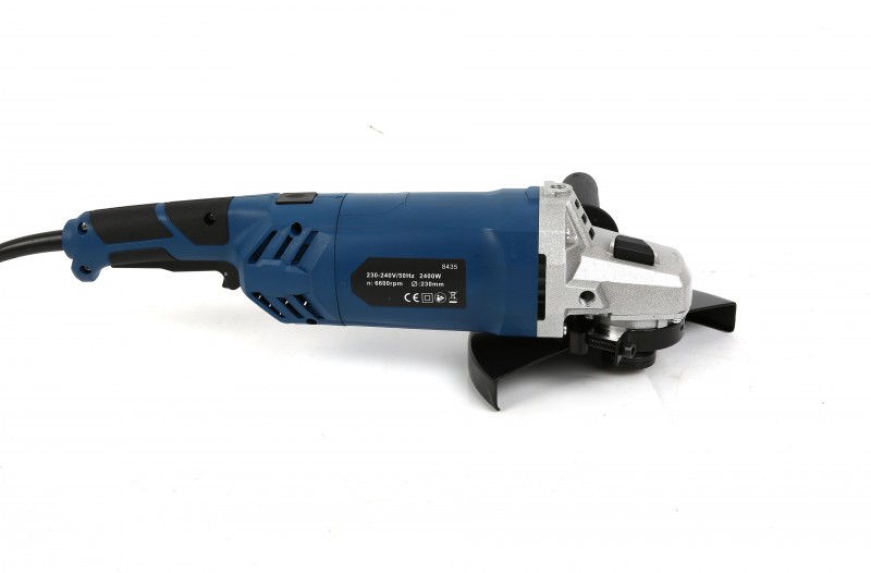 HBM 230 mm Profi Vinkelsliber 2400 W med Drejeligt Håndtag, M14, 6600 rpm til Metal.