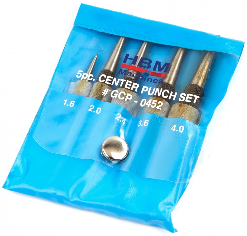HBM 5-delige Centerset Klein 1,6-4 mm Set