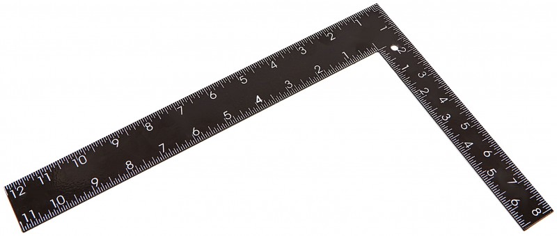 HBM Stalen Winkelhaak 300 mm, Centimeter, Inch, Millimeter