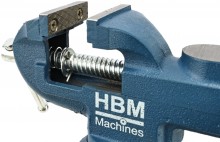 HBM Drejelig Skruestik med Bordklemme 60 mm - Maks. Åbning 50 mm.