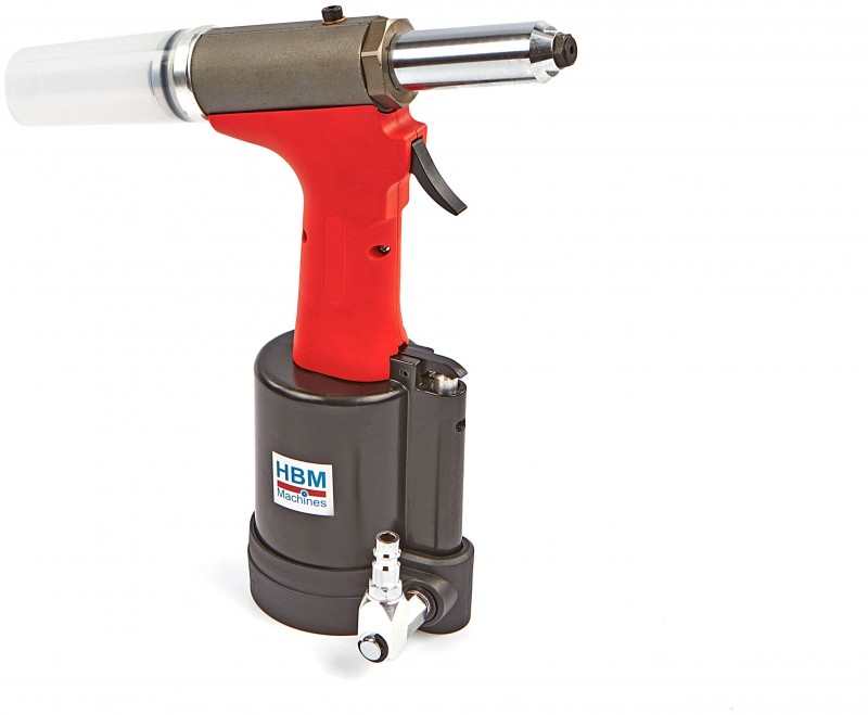 HBM professionele pneumatische popnageltang 3,2-6,4 mm, 6 bar, 21 mm slaglengte, 1,6 kg
