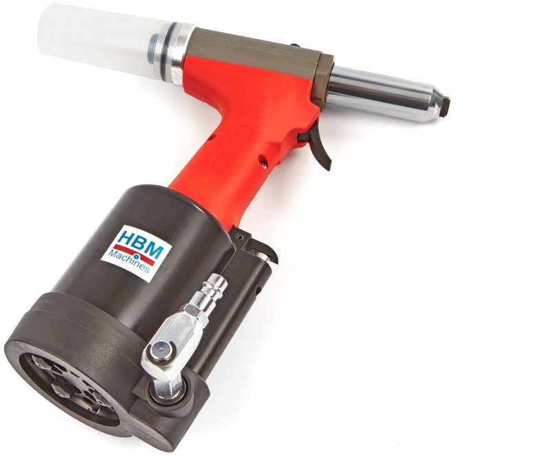 HBM professionele pneumatische popnageltang 3,2-6,4 mm, 6 bar, 21 mm slaglengte, 1,6 kg