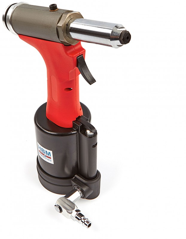 HBM professionele pneumatische popnageltang 3,2-6,4 mm, 6 bar, 21 mm slaglengte, 1,6 kg