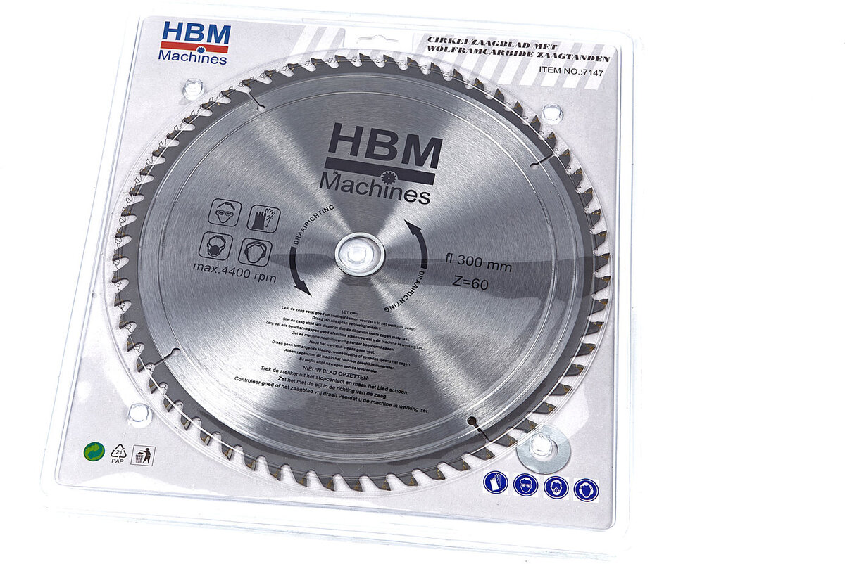 HBM HM Sirkelsagblad 300 mm for tre