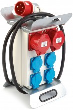 HBM 2 x 400 Volt en 4 x 230 Volt verdeelblok
