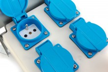 HBM 2 x 400 Volt en 4 x 230 Volt verdeelblok
