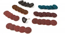HBM 35-delige schuur-, polijst- en clean set, 50 mm, korrel 100, 6 mm opnamedoorn