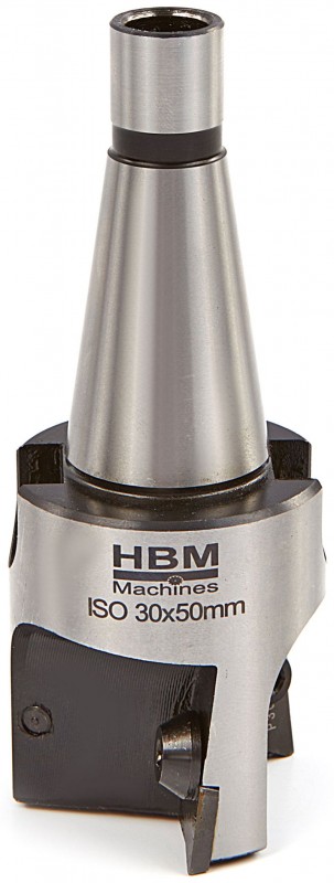 HBM ISO30 Vlakfrees 50 mm met HM Wisselplaten voor Aluminium, Metaal en Staal