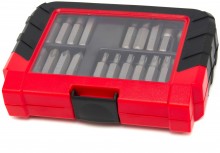HBM 20-delige bitset voor slagschroevendraaier - Sleufkop, Hex, Philips, Torx, met opbergkoffer