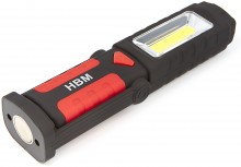 HBM LED 3-in-1 magnetische zaklamp 220 lm draagbaar AA batterij 110 x 40 x 50 mm