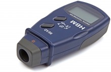HBM digitale toerenteller met laser, Hertz en RPM, 70 x 35 x 155 mm