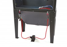 HBM straalcabine SBC 420/500 met afzuiging, 8 bar, 150 kg, zwart