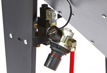 HBM straalcabine SBC 420/500 met afzuiging, 8 bar, 150 kg, zwart