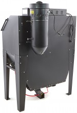 HBM straalcabine SBC 420/500 met afzuiging, 8 bar, 150 kg, zwart