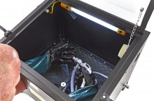 HBM SBC 90 Straalcabine Zwart 57 x 48 x 36 cm 5,5 bar 260 l/min